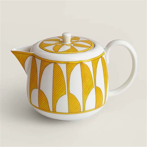 hermes teapot|Hermes decorative plate.